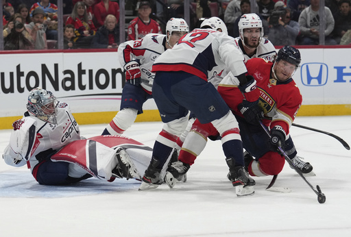 Eller nets two goals, Capitals triumph over Panthers 4-1 as Florida suffers 6th loss in 7 games