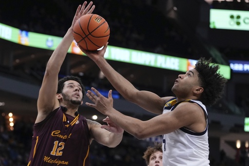 Mitchell contributes 17 points in No. 15 Marquette’s 70-62 victory over Central Michigan