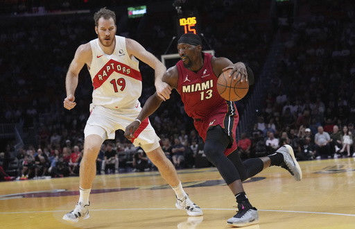 Butler netted 26 points, Herro contributed 23, and Adebayo recorded a triple-double in Miami’s 121-111 victory over Toronto.