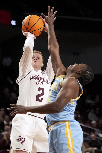 No. 23 Texas A&M rallies from a 16-point hole to secure a 71-54 victory against Southern in a strong second half