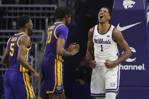 LSU triumphs over Kansas State 76-65 as Cam Carter scores 20 points against his old squad