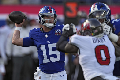 Giants quarterback Tommy DeVito experiences arm soreness following defeat to Buccaneers