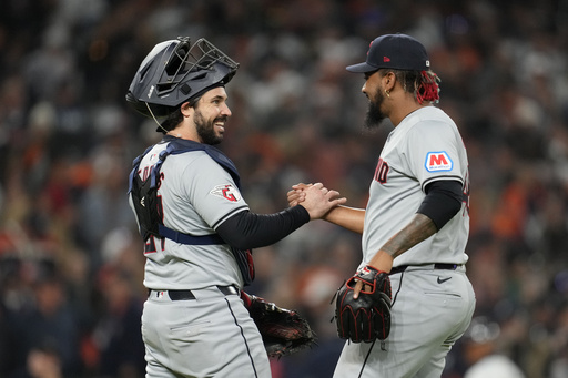 Catcher Austin Hedges returns to the Guardians after their AL Central title victory.