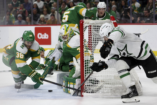 Marchment scores twice to lead Stars past Wild 2-1