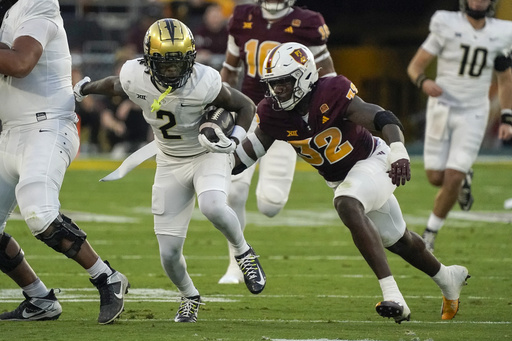 Sam Leavitt throws 3 touchdown passes to lead Arizona State past UCF 35-31