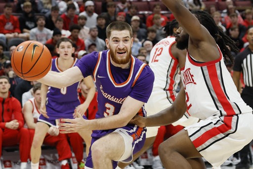 Ohio State finishes strong with a 28-3 surge, defeating Evansville 80-30