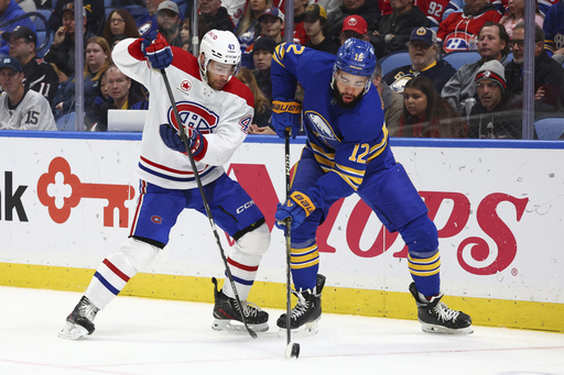 Cole Caufield nets two goals as Canadiens defeat Sabres 7-5