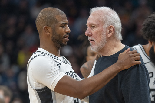 Spurs head coach Gregg Popovich absent for Timberwolves game due to unspecified health issue