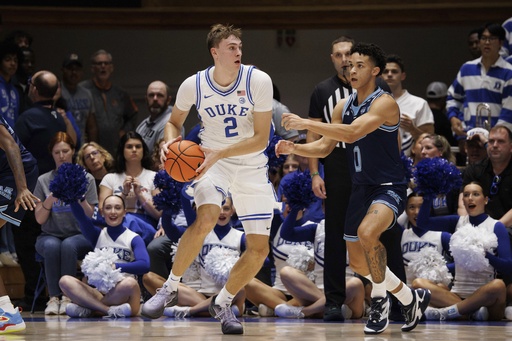 Duke’s season opener sees freshmen Cooper Flagg and Kon Knueppel lead the No. 7 team to a 96-62 victory over Maine.