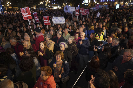 Spanish regional leader criticized for poor flood response confronts new large-scale protest calling for his resignation.