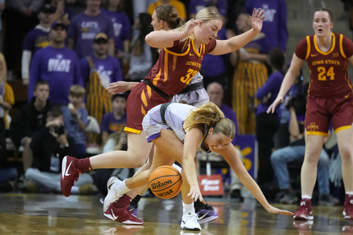 Maya McDermott nets 37 points as Northern Iowa triumphs over No. 8 Iowa State 87-75.