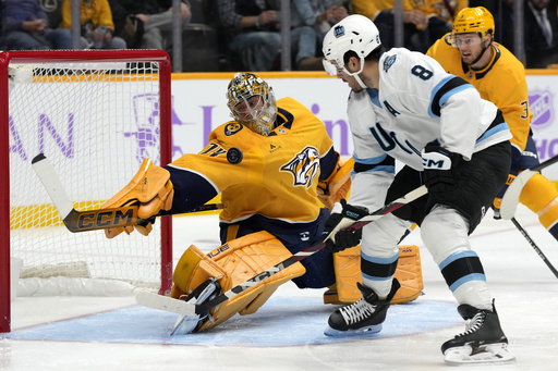 Forsberg and Marchessault propel Predators to 4-0 victory over Utah