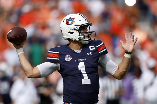 Auburn QB Payton Thorne continues to recover from throwing shoulder injury.