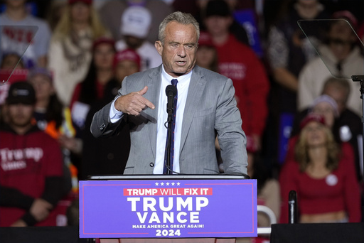 Trump likely to appoint vaccine doubter Robert F. Kennedy Jr. as health secretary, according to AP sources.