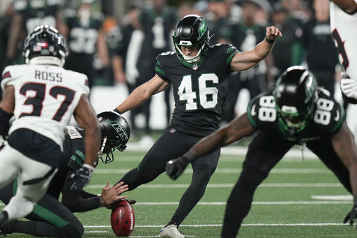 Spencer Shrader of the Jets set to kick against Cardinals following another position alteration.