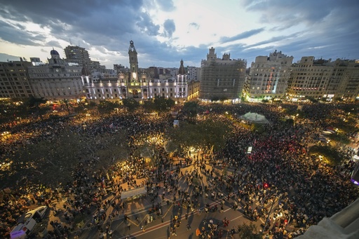 Thousands of Spaniards call for Valencia chief’s resignation over mishandled flood crisis response.