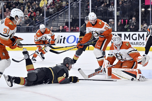 Hertl nets crucial goal, leading Golden Knights to a 3-1 victory over Ducks