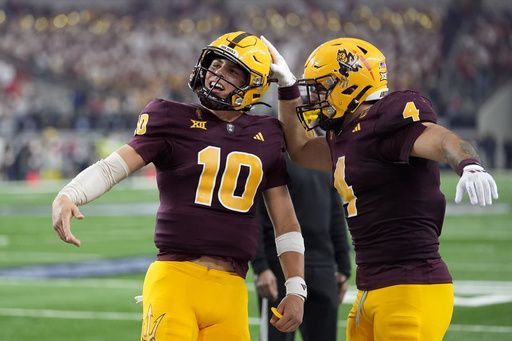 Arizona State advances to the College Football Playoff with quarterback Sam Leavitt’s reliable performance.