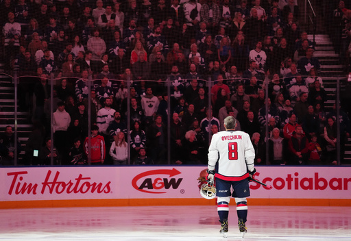 Alex Ovechkin scores as Capitals face off against Maple Leafs