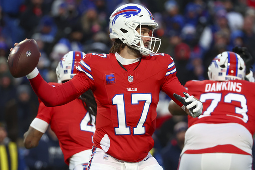 Josh Allen overcomes hit to his funny bone in Bills’ victory against Patriots