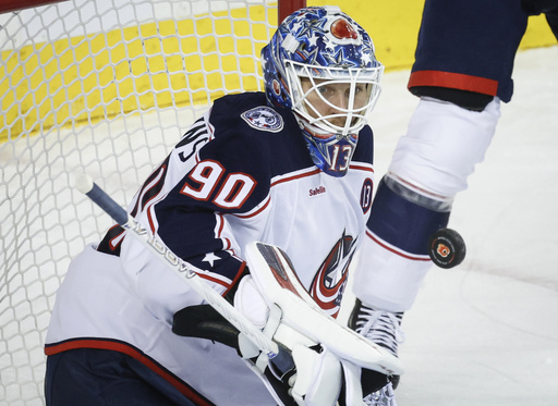 Flames shut out Blue Jackets 3-0 after honoring the late Gaudreau siblings.