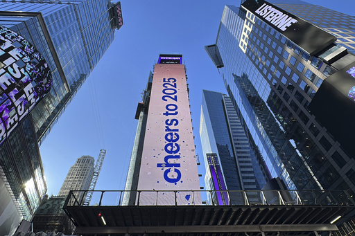 Times Square countdown ball undergoes final rehearsal for New Year’s Eve celebration.