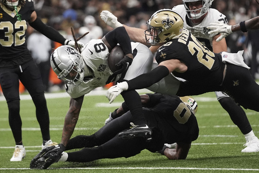 Brock Bowers breaks NFL rookie records while the Raiders dominate the Saints 25-10.