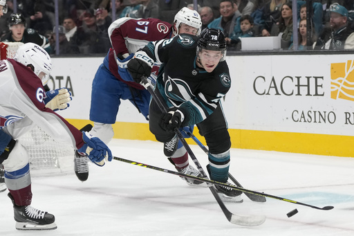 Kiviranta nets two in the third, Blackwood secures victory against old team as Avalanche defeat Sharks 4-2