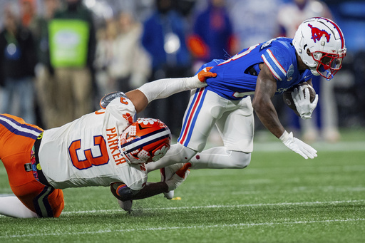 Clemson ranked 18th secures ACC championship and CFP spot with a last-minute FG, defeating 6th ranked SMU 34-31.