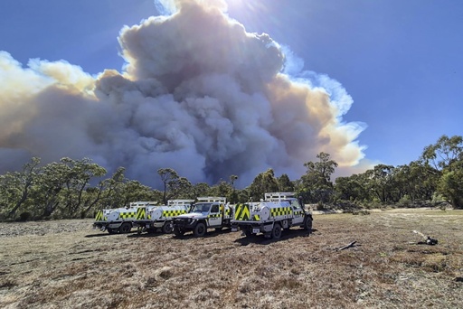 Southern Australia issues alerts for severe wildfire risks due to heat wave conditions