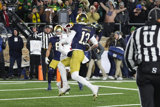 Riley Leonard’s enhanced passing skills crucial for Notre Dame in CFP quarterfinal matchup with Georgia