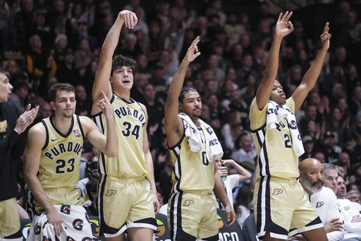 Smith nets 34 points, leading No. 21 Purdue to an 83-64 victory over Toledo.