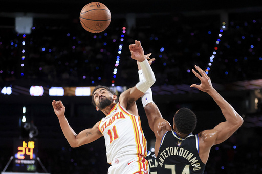 Giannis and the Bucks defeat the Hawks 110-102, securing a championship game matchup against the Thunder in the NBA Cup.