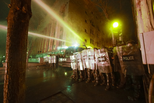 Protesters gather once more at Georgia’s parliament following the halt of its EU application.