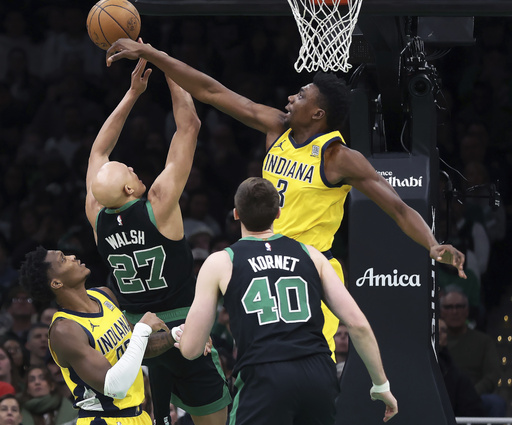 Jaylen Brown records a career-best 44 points as Celtics dominate Pacers 142-105