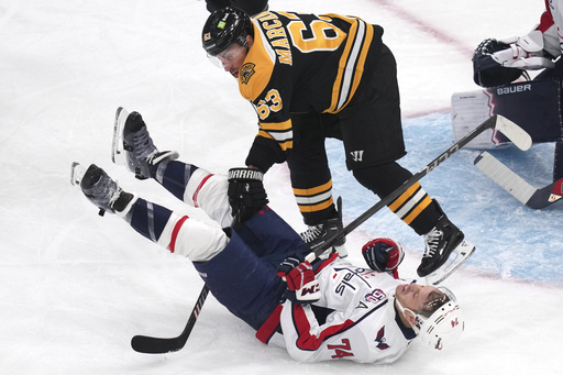 Bruins defeat Capitals 4-1, limiting Washington to a season-low of 11 shots.