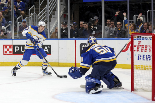 Zucker and Thompson score on power plays as Sabres defeat Blues 4-2