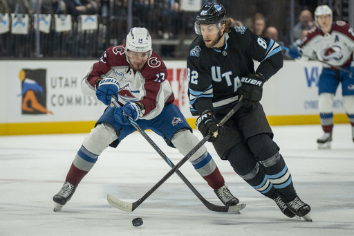 Lehkonen scores three goals, Blackwood makes 34 saves as Avalanche defeat Utah 4-1