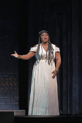 Soprano Angel Blue makes her debut in the Metropolitan Opera’s new production of ‘Aida’