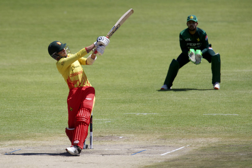 Zimbabwe collapses to 57 runs, allowing Pakistan to secure a commanding 2-0 advantage in T20 series.