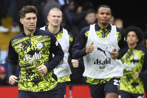 John Stones of Man City suffers injury during defeat against Aston Villa