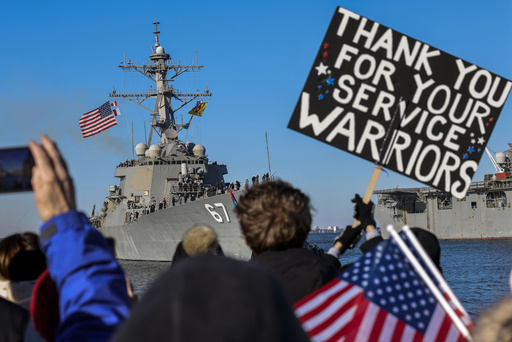 USS Cole Returns Home to Emotional Welcome of Tears and Cheers Before Christmas