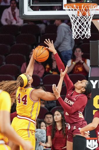 JuJu Watkins leads No. 5 Southern California with 26 points in 88-30 victory over Elon