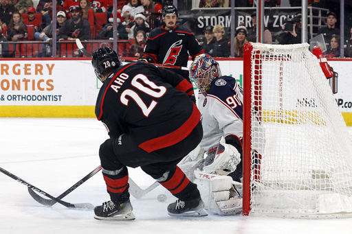 Dustin Tokarski shines in NHL comeback, leading Hurricanes to a 4-1 victory over Blue Jackets.