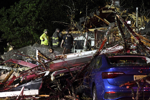 Severe weather system sweeps east, resulting in 2 fatalities and 6 injuries from tornadoes in Texas and Mississippi