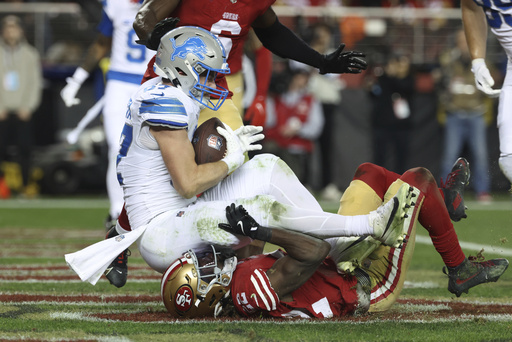 Lions triumph over 49ers 40-34 in preparation for Week 18 divisional clash.