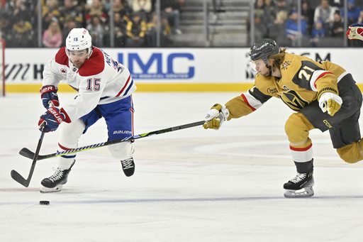 Dach’s third-period goal propels Canadiens to a 3-2 victory against the Golden Knights