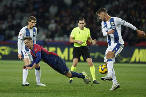 Barcelona defeated by Leganes while Atletico Madrid draws level on points atop La Liga standings.