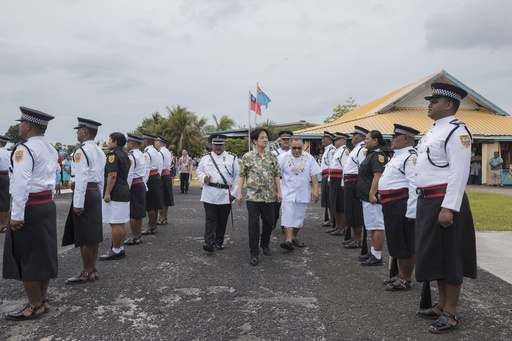 Taiwan’s Lai makes a stop in Guam during his second visit to US territories.