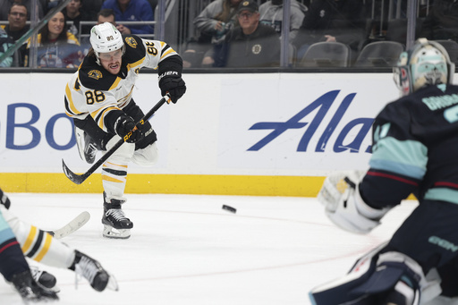 Bjorkstrand nets a pair as Kraken defeat Bruins 5-1